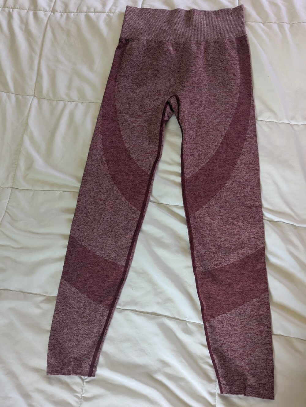 Women's ' Seamless Maroon Active Leggings Victoria Secret Pink Size Small